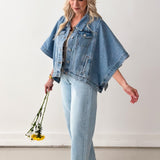 Denim Drift Poncho
