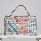 Vintage Floral Quilted Tote