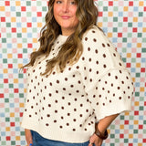 Daytime Dots Knit Top