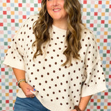 Daytime Dots Knit Top