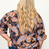 Upbeat About Paisley Blouse