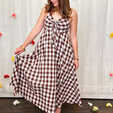 Picnic Twist Gingham Sundress