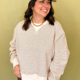 Waves & Warmth Striped Pullover