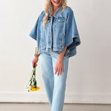 Denim Drift Poncho