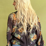 Golden Floral Blouse