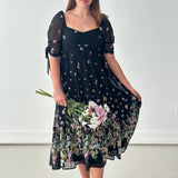 Free Flowing Floral Midi Dress