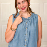 Dream On Denim Tank Top