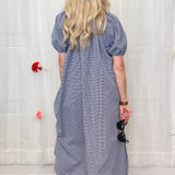 The Sidewalk Stroll Gingham Mumu