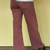 Kickback Slim Wide Leg Jean