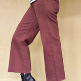 Kickback Slim Wide Leg Jean