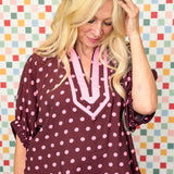Merlot Moments Blouse