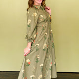Floral Fantasy Midi Dress