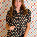 Polished Print Blouse
