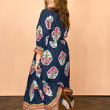 Wildflower Border Midi Dress