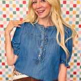 Making It Work With Denim Blouse