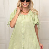 The Zesty Lime Gingham Dress
