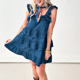Happy Tears Denim Mini Dress