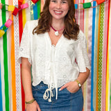 Timeless In Spirit Eyelet Blouse