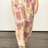 Master of Mixed Print Barrel Pant