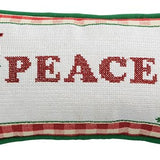 Lumbar Cardinal Needlepoint Pillow.