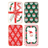Christmas Metal Tidbit Plates