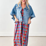 Purely Plaid Midi Dress