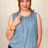 Dream On Denim Tank Top