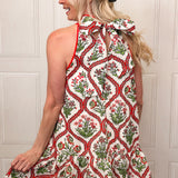 Floral Stamped Timeless Dress