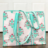 Dahlia Block Print Tote