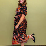 Autumn Muse Midi Dress