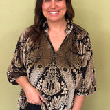 The Luxe Lady Velvet Blouse