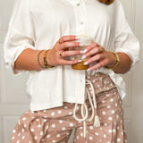 For All Things Good Button Down Top