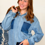 Mix Of Modern Touch Denim Top