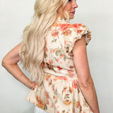 Casual Blooms Denim Top