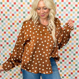 Rich In Love Button Down Blouse