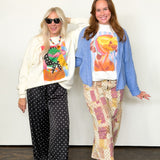 Master of Mixed Print Barrel Pant