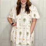 Palm Paradise Babydoll Dress