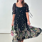 Free Flowing Floral Midi Dress