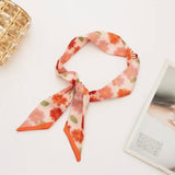 Frosted Petunias Ribbon Scarf
