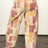 Master of Mixed Print Barrel Pant
