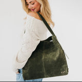 Suede Talk Hobo Bag
