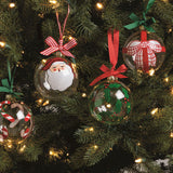 Festive Glass Ball Ornament