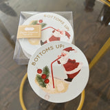 Christmas Paper Coaster Sets