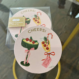Christmas Paper Coaster Sets