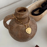 Hanging Around Heart Necklace