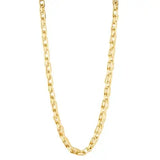 Matte Gold Flat Chain Necklace