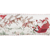 Santa Scene Long Pillow