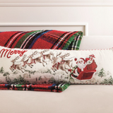 Santa Scene Long Pillow