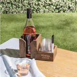 Wine O'clock Wooden Caddy