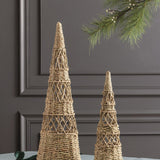 Woven Seagrass Christmas Tree Set
